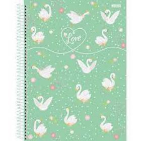 Caderno LOVE São Domingos capa dura 80 folhas 1 matéria 