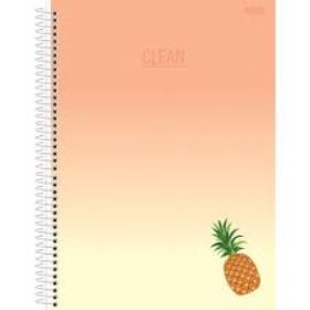 Caderno Clean 80 folhas São Domingos 1 matéria 