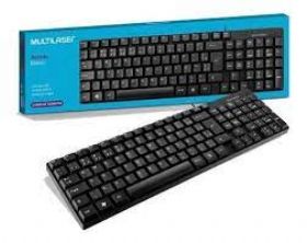 Teclado laser USB preto teclado 193 multilaser 