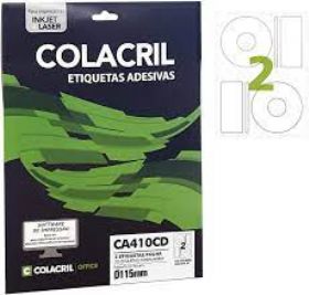 Etiqueta Colacril CC10CD c/ 20 unid